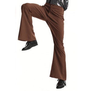 Brown Flare Pants - 70s Costume Disco Pants